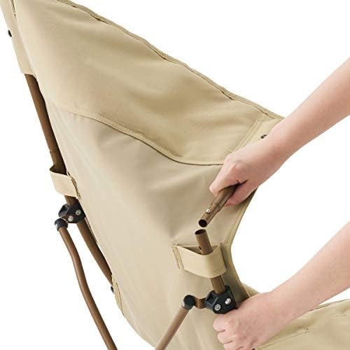 LOGOS Tradcanvas Portable Cross-legged Chair (73173160) - Foldable Camping Chair for Outdoors