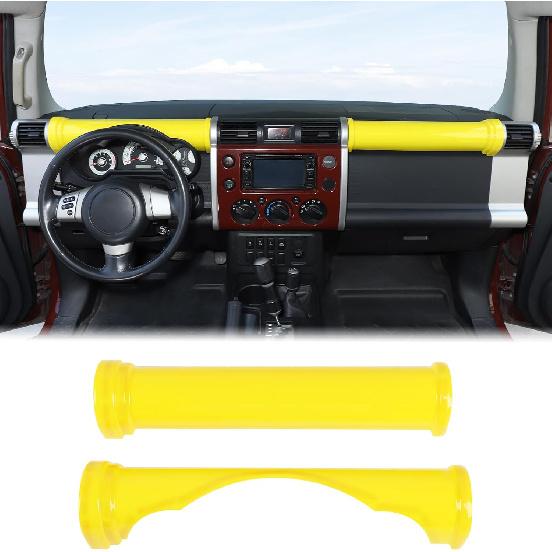 Aunginsy Car Center Console Dashboard Panel Trim Cover Fit for Toyot@a FJ Cruiser 2007-2021 Car Dashboard Dial Panel Cylindrical Trim Frame Dial