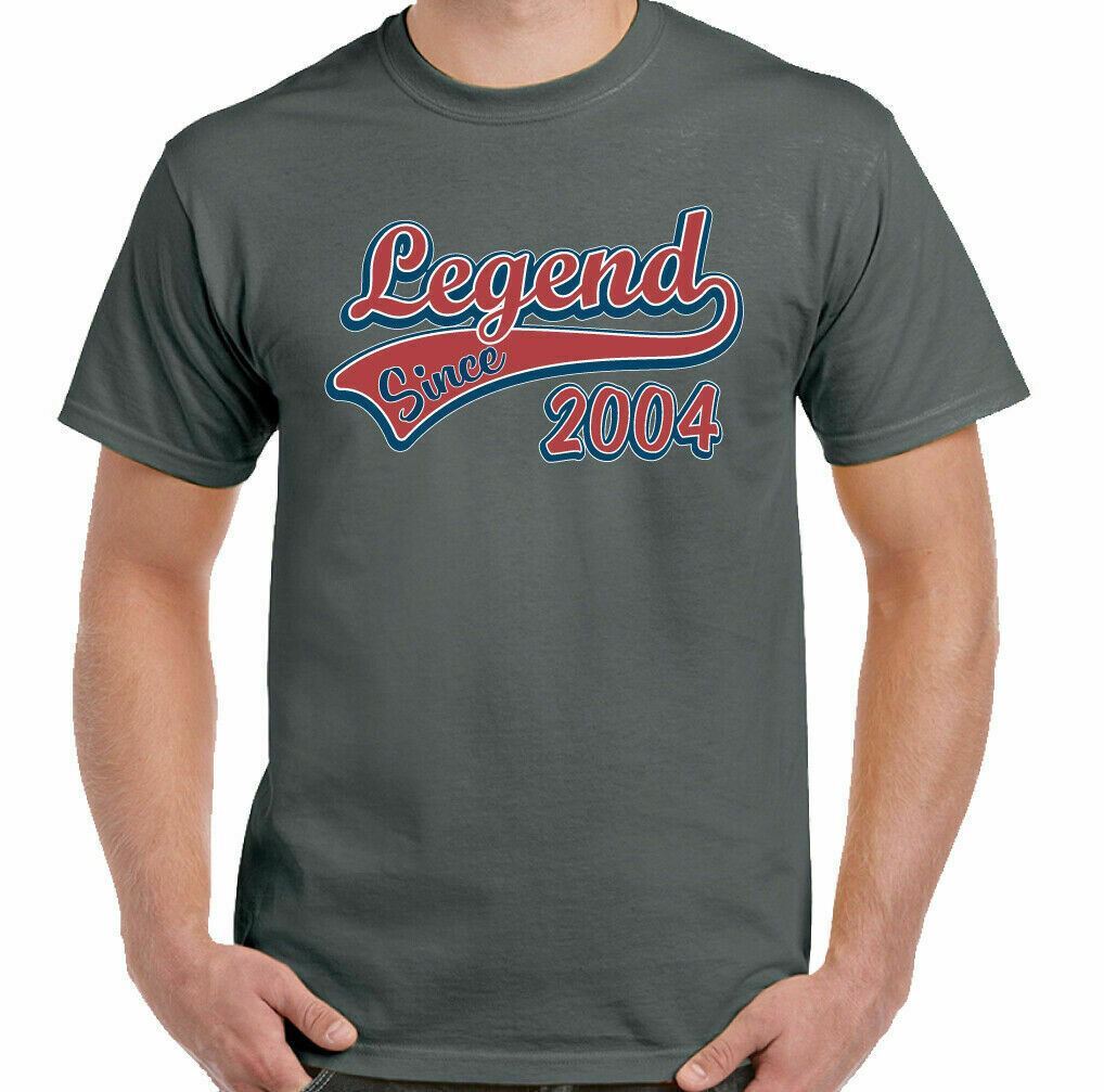 26 21st Birthday T-Shirt 2004 Legend Since Mens Funny 21 Year Old Unisex Tee Top Unisex T-Shirt XL