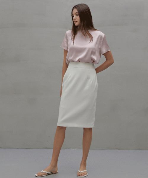 Rank 5 [Kale] Satin Blouse [Kale] Satin Blouse