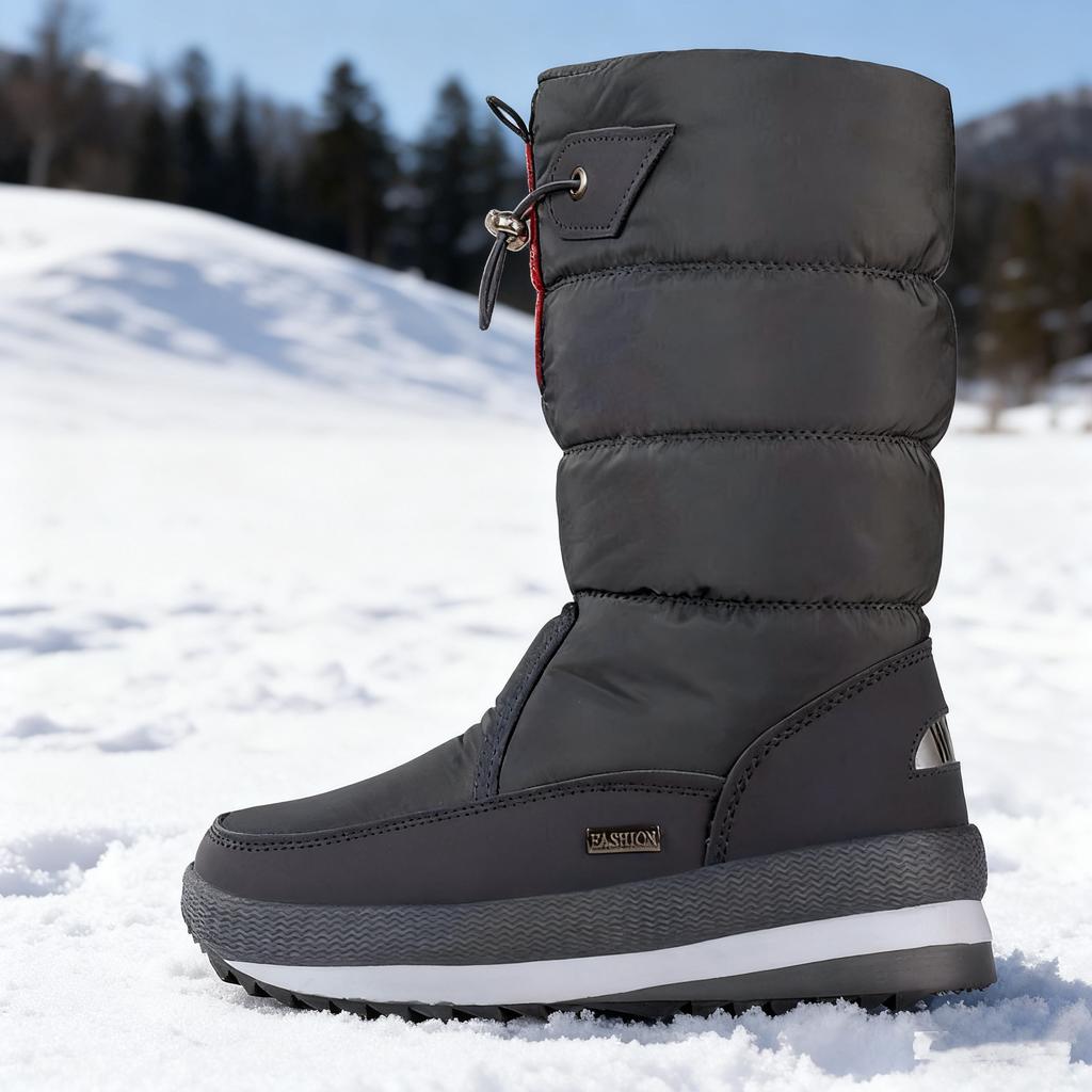 Women's Boots Winter Waterproof Non-slip and Velvet Thickened High-top Snow Boots Shoes To Keep Warm In Winter