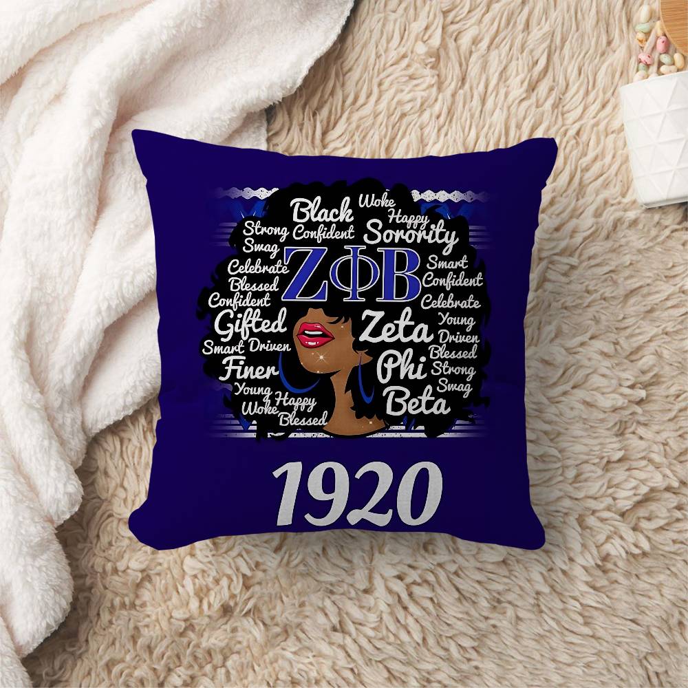 ZZeta Phi Beta Pillowcases Home Bedding Decorative Pillow Cover Wedding Super Soft Pillow Case