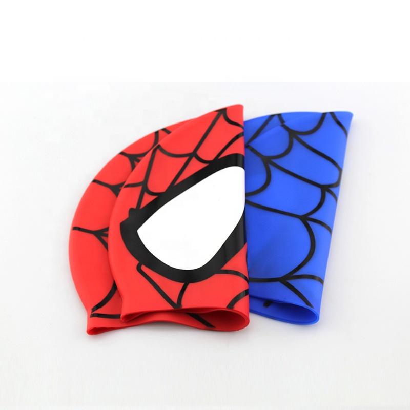 Waterproof Swim Cap for Child Custom Cartoon Kids Swim Hat Silicone Cute L