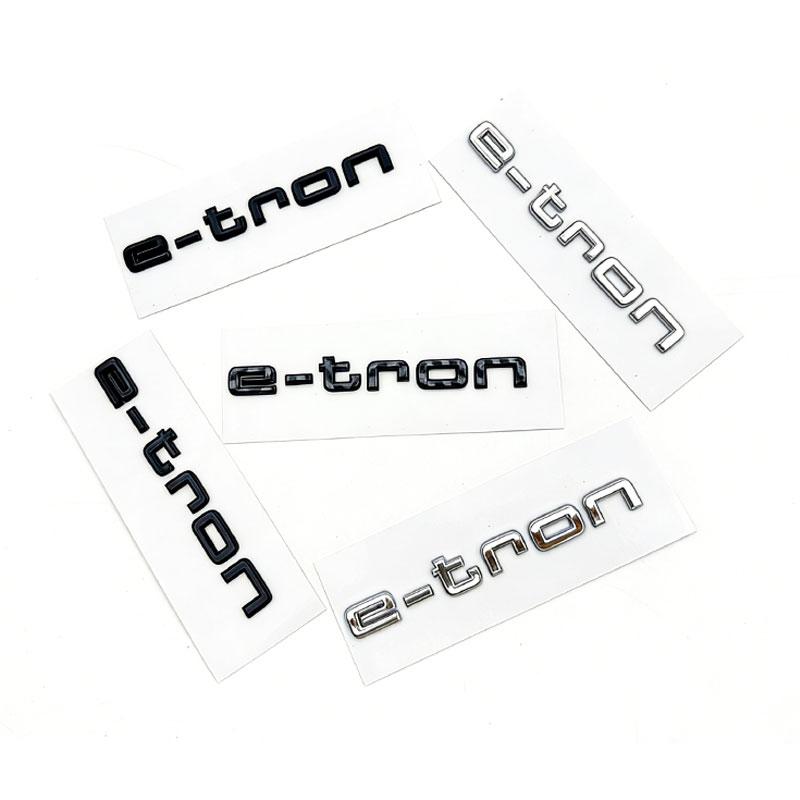 e-tron tail badge car stickers for S new pure electric rear trunk modification label displacement sign logo car accessories