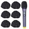 ABNR 120PCS Disposable Microphone Cover Non-Woven Microphone Cover Dust Cover Microphone Cover-Black Durable Easy Install Easy T