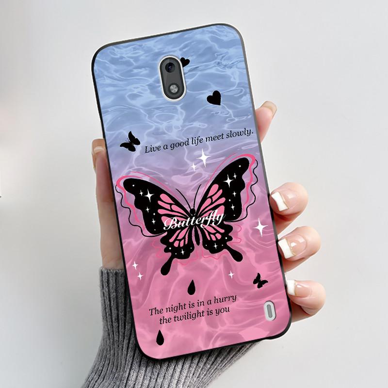 Casing For Nokia 2 2.1 2.2 3 3.1 Case Aesthetic Fashion Cute Cat Shockproof Back Cover Black Slim Soft TPU Silicone Phone Case