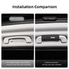 2Pcs Suede Handgrip Protect Casing Car Interior Accessories For Jeep Cherokee Compass Patriot Willys Liberty Rubicon Trail Hawk