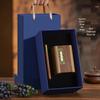 National Style Wood Pen Holder Gift Set: Creative Office Storage Box & Thermos Cup, Customizable Logo