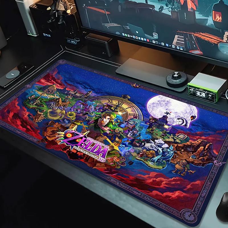 Legend Zelda Color Mouse Pad Large Gaming Table Cushion Non-slip Laptop Tablet Big Mousepad XXL Mat Mini PC Playmat With Lock Edge