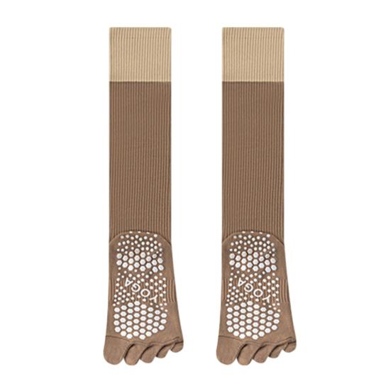 

Yoga Socks Non-Slip Grip with Traction Points Socks High Elasticity Fitness Socks for Home Gym Yoga Exercise хаки
