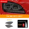 Für BMW 6er F06 F12 F13 M6 GT G32 2 Stück Autoscheinwerfer Tönung Schwarz Schutzfolie Vinyl Transparent TPU Aufkleber Zubehör