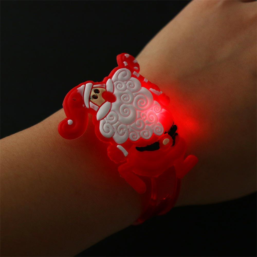 Christmas Christmas Clap Circle Plastic LED Christmas Bracelet Christmas Toys Hand Ring Christmas