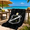 Fc Crest Design Printed Microfiber Beach Towel, Soft And Absorbent, Quick-Dry, Ideal for Summer Travel, Beach Essential, Swimming Pool