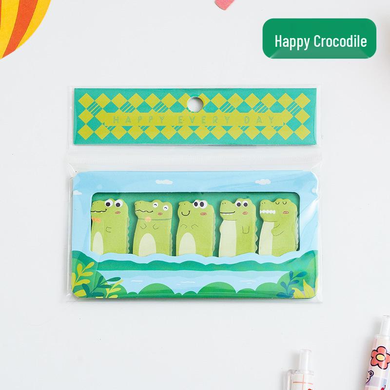 Adorable Animal Paradise Sticky Notes - Irregular Shape, Ins Style, Reusable Memo Pads for Fun Organization