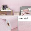 Linen Wallpaper Self-adhesive Waterproof Moisture-proof and Moldy Resistant 3D Wall Stickers Home Living Room Wall Decoration