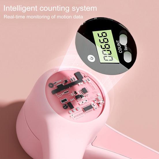 Thigh Master with Counter Pelvic Floor Muscle Trainer Portable Women Inner Thigh Leg