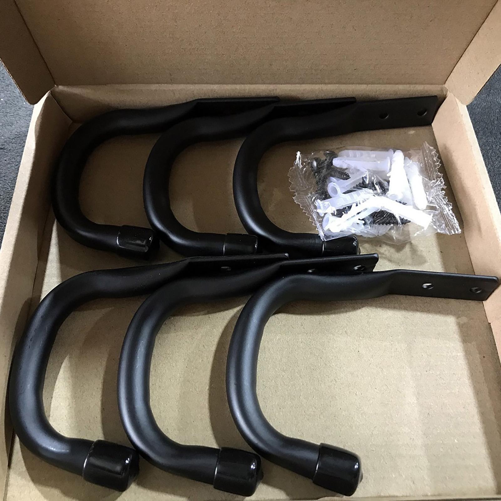 

Настенные крючки для хранения инструментов в гараже в форме буквы U 6PC чёрный