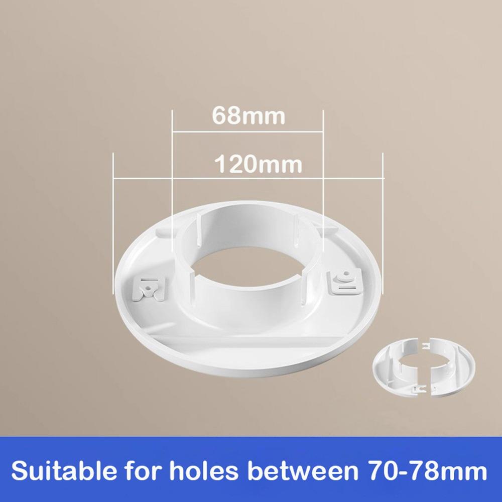 New Plastic Air Conditioning Pipes Cover Split Type White Wall Decorative Cover Hole Cover Plug Cable Entry