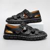 New Summer Leather Male Sandals Lightweight Men's Hollow Out Shoes Outdoor Comfortable Beach Sandals Breathable Casual Sneakers