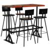 Day and Night - Day and Night Bar Furniture Set 5 Pieces Solid Recycled Wood Multicolor