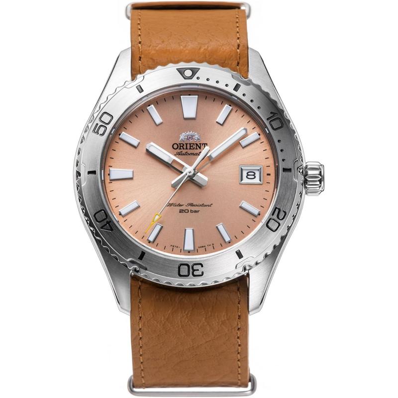 Orient Men`s Mechanical Orange Watch RA-AC0Q05P10B