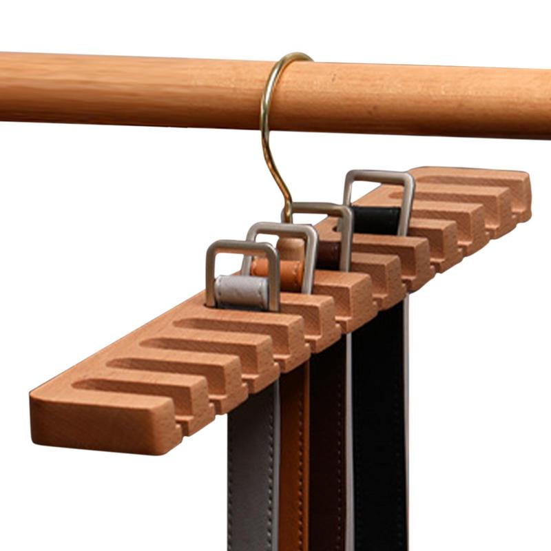 Tie Belt Hanger Wardrobe Closet Belts Scarf Hanging Organizer Storage Holder Rack Hook Bedroom Home Items Space Saver