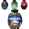 Trendy Roblox Youth Hooded Sweatshirt With Digital Print For Stylish Kids In Various Colors
