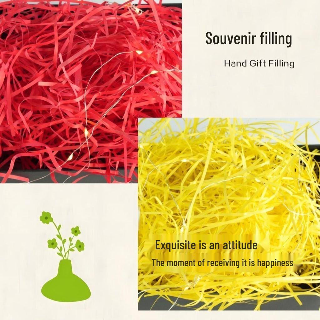 Raffia Paper Shredded Gift Box Filler for Valentine's, Birthdays & Party Favors