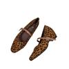 Retro thick heel inner height increase leopard print Mary Jane shoes women's shoes 2025 spring and autumn new versatile single shoes evening shoes