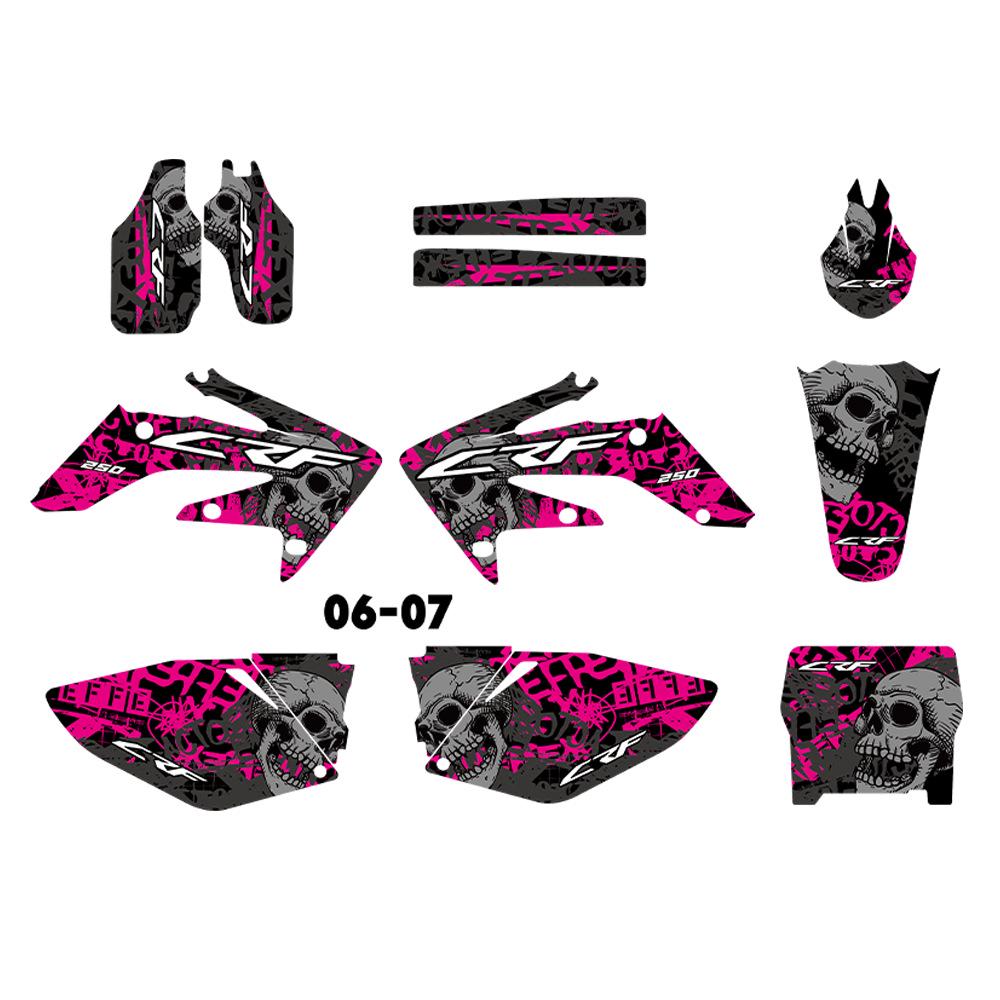 CRF250R CRF250 Off-Road Stickers (2004-2009)