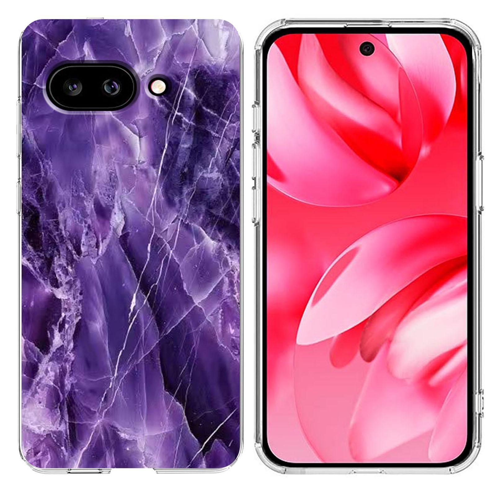 

For Google Pixel 9a Case Marble Pattern Printing Soft TPU Phone Cover