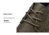 Herren-Arbeitsstiefel mit runder Spitze aus Leder - Outdoor-Halbschuhe zum Wandern & Freizeit für Frühling & Herbst