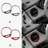 Real Soft Carbon Fiber For Mercedes CLS C219 2004-2010 Car Dashboard Central Control Air Vent Panel Trim Sticker Interior Parts