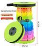 Rainbow Telescopic Adjustable Folding Stool for Leisure, Fishing, and Household Use
