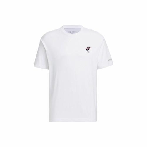 

adidas Cartoon Embroidered Sports Crew Neck Short Sleeve T-Shirt, Men s, White XL белый