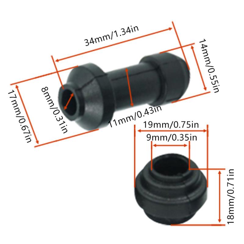 Motorcycle Scooter Brake Upper Lower Pump Caliper Shock Absorber Sleeve Dust Covers Disc Waterproof Rubber Caps