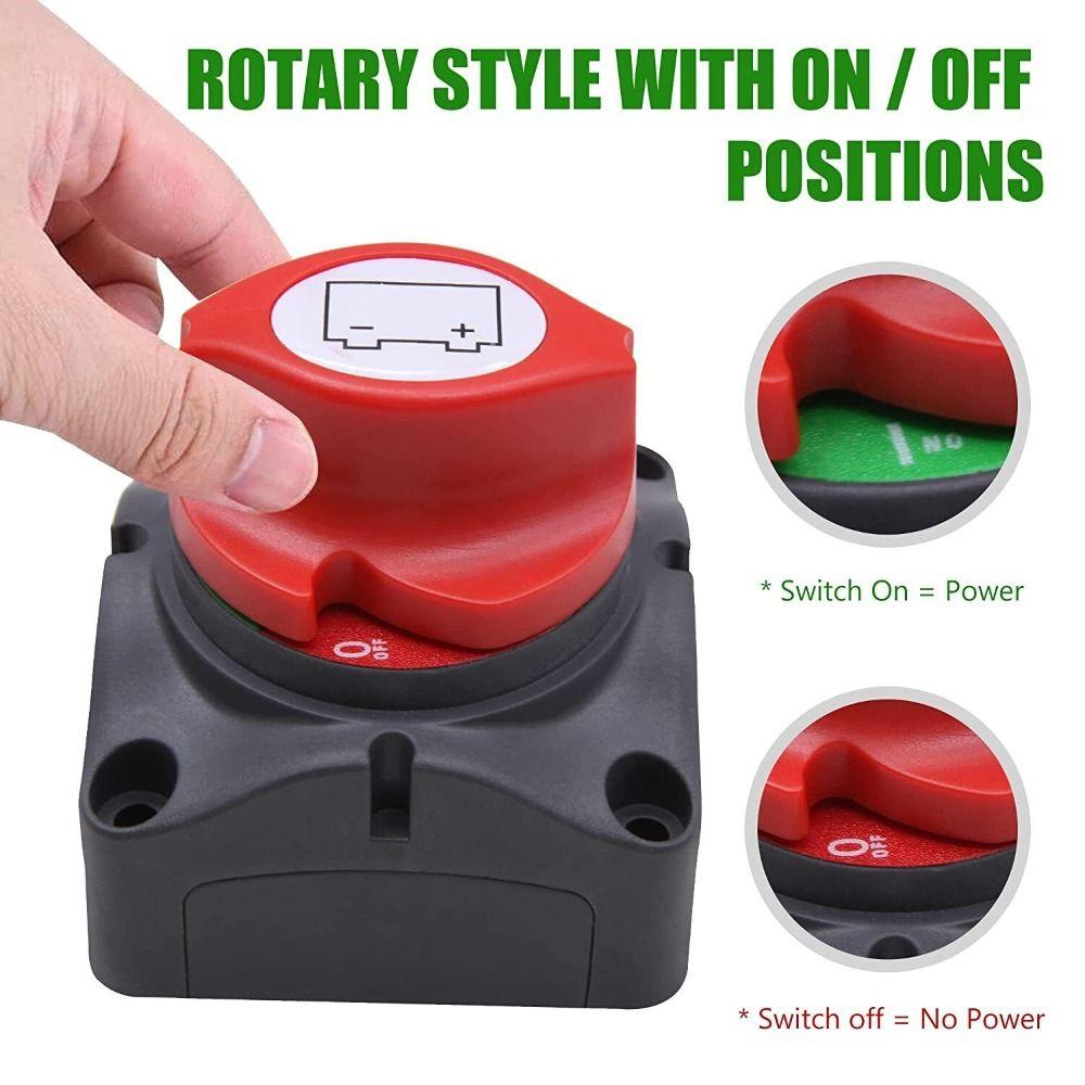 12V 600A Battery Switch Isolator Protect Battery Knob Switch Battery Disconnect Switch