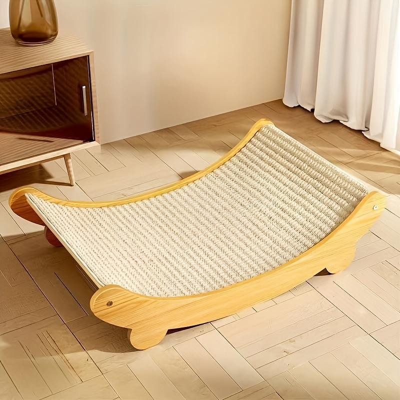 Sword Hemp Rope Cat Scratching Board, 2-in-1 Lounge Chair & Play Pad, Durable Scratch-Resistant Sofa for Cats