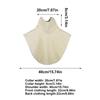 Fashion High Nack Fake Collar Soft False Collar For Women Solid Color Elastic Jersey Detachable Collar Neck Warmer