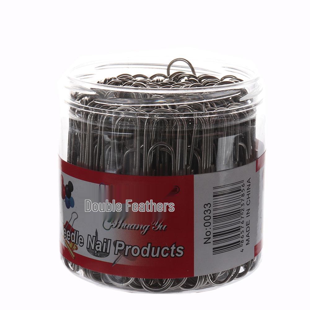 Colorful Silver Nickel-Plated Paper Clips - Creative 50mm Bookmarks