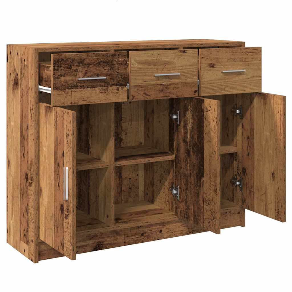 Vidaxl Cabinet, Old Wood, 91X28X75 Cm, Wood-Based Material