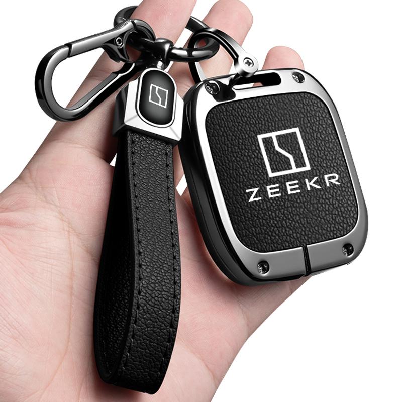 Zinc Alloy Car Key Case Cover For Zeekr 001 For Zeekr X Car Remote Key Fob Shell Holder Keychain Accessories