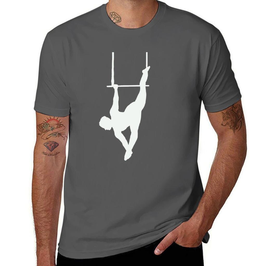 Trapeze Artist Silhouette Aerialist Tshirt Christmas Theme Tee Top
