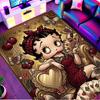 Betty Boop Print Rug, Washable Floor Carpet, For Entryway Dorm Laundry Room Office Study, Home Decor Birthday Christmas Gift