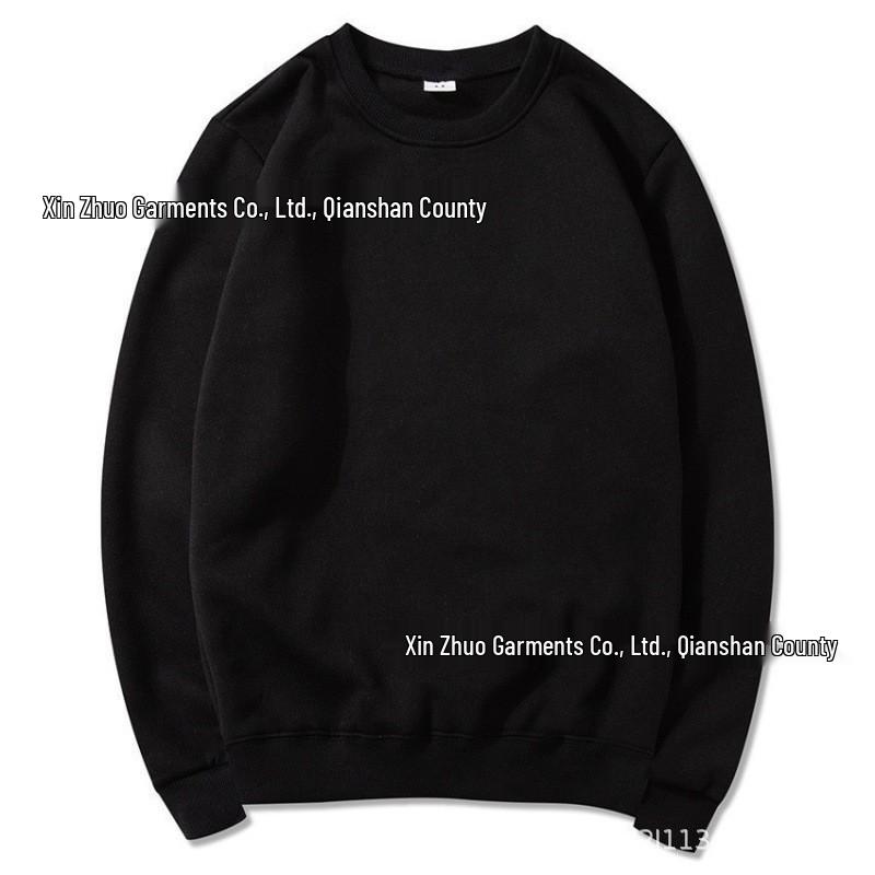 Unisex volná fleecová mikina s kulatým výstřihem - Podzimní/Zimní ležérní oblečení