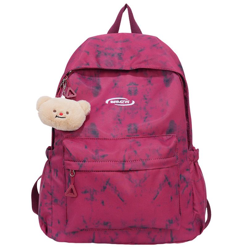 Schoolbag Japanese tie-dye campus backpack 1011 computer bag college student backpack fashion trend simple student schoolbag