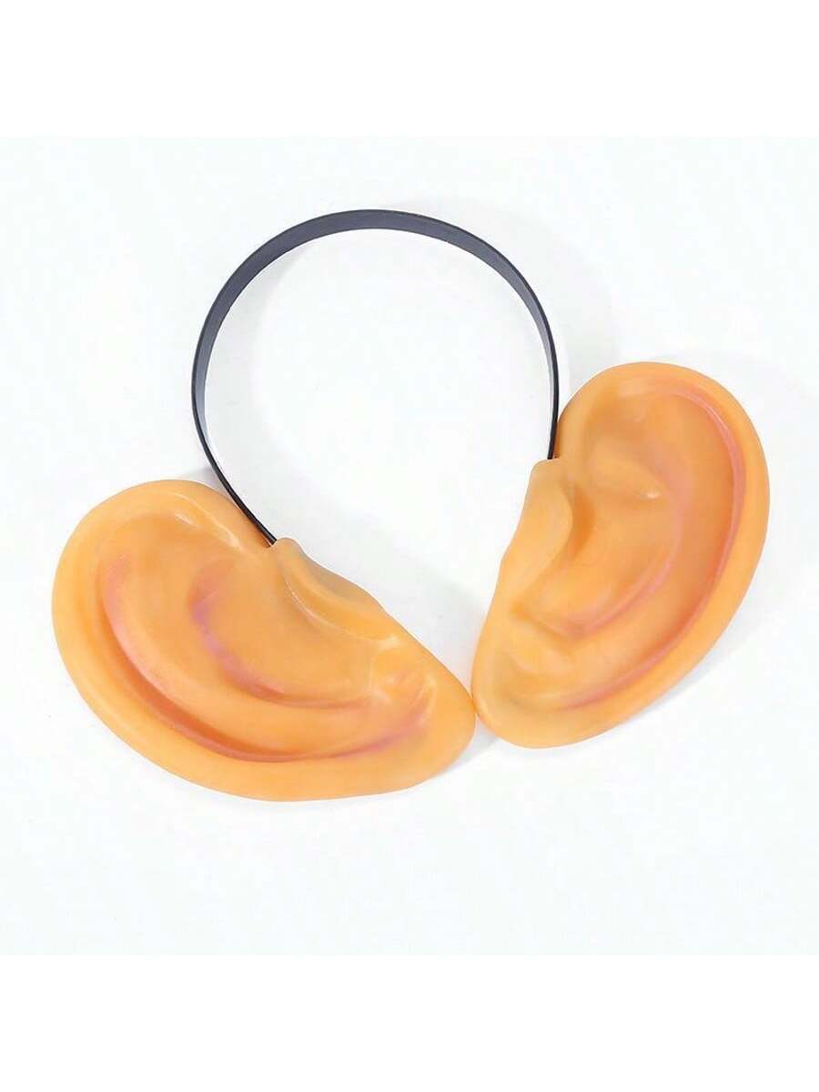 1pc Christmas Simulated Ear Prop Headband, a Cute Vinyl Large-Ear Headband, Carnival Cosplay Costume Prop Headpiece