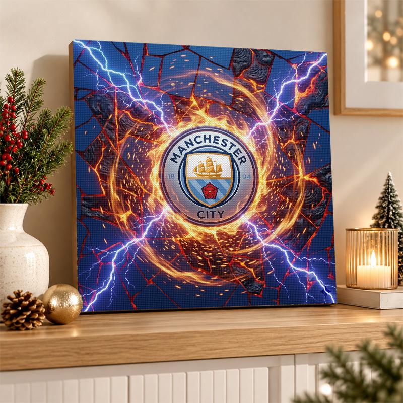 Manchester City Diamond Painting Kit 5D Full Drill DIY Diamond Mosaic Wall Art Home Decor