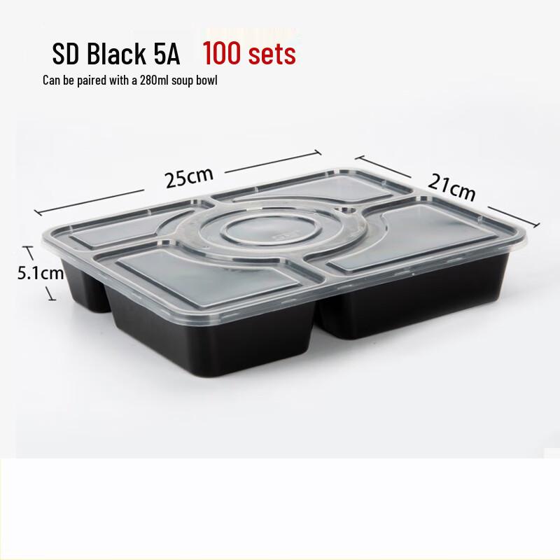 MOLUONA Disposable Transparent Plastic Meal Prep Containers