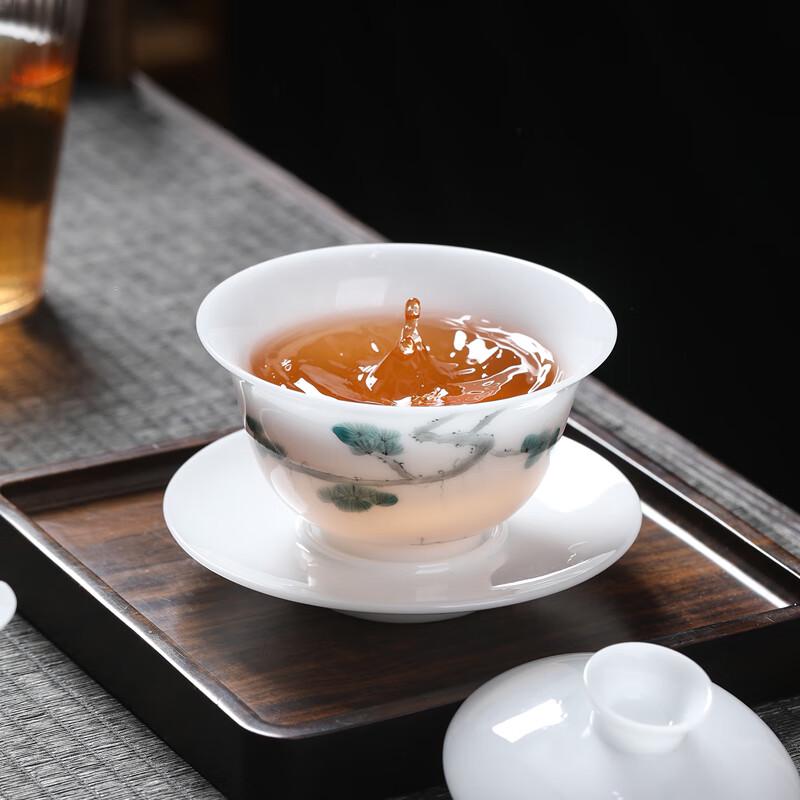 MULTIPOTENT Hand-Painted Sancai Gaiwan Tea Bowl